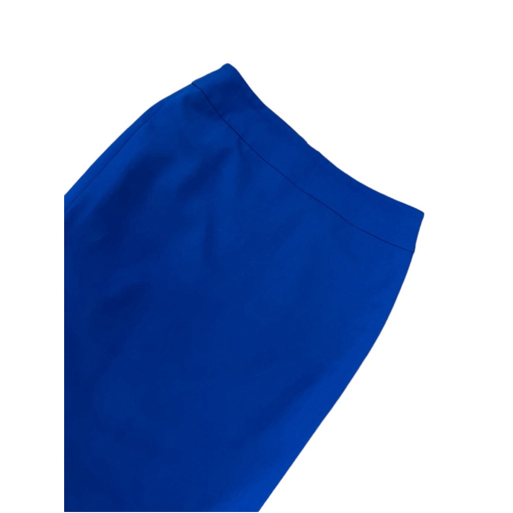 NWOT NINE WEST Cobalt Blue High Waist Stretch Pencil Skirt 0 - Picture 2 of 8
